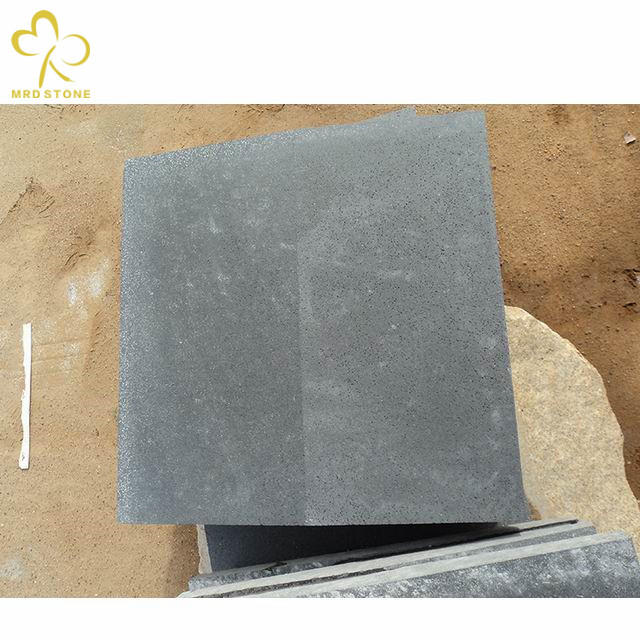 Black Lava Stone Tiles High-Quality Grey Honed And Polished Finish