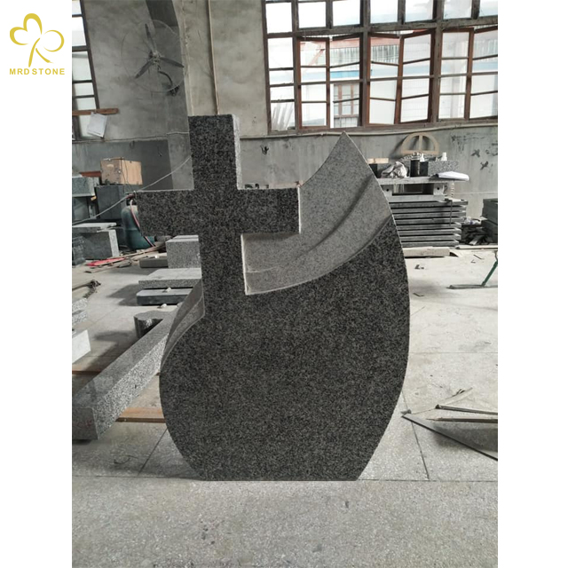 Low Cost Granite G653 Cross Monument Factory