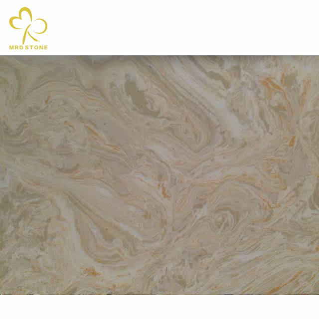 China Beige Artificial Marble Crema Marfil Factory