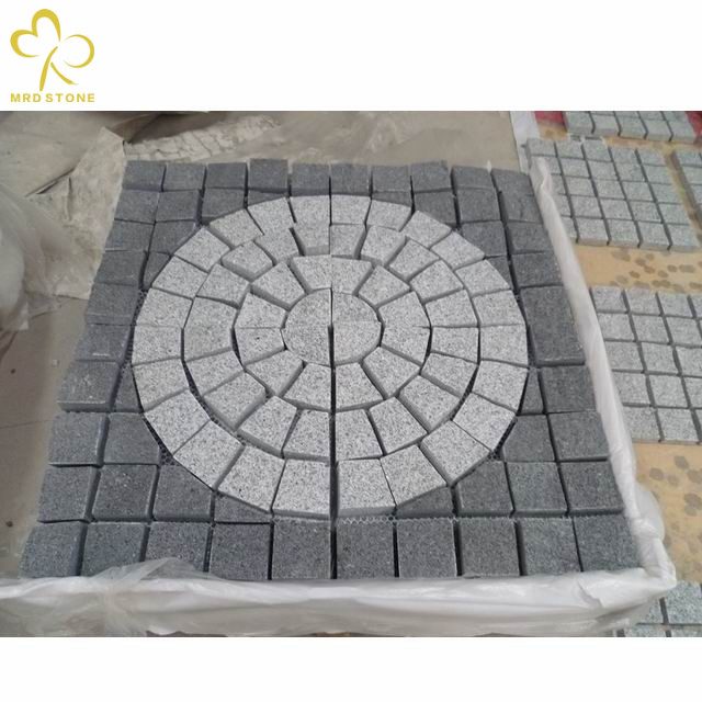 Paving stone supplies grey granite pavings cube garden stones