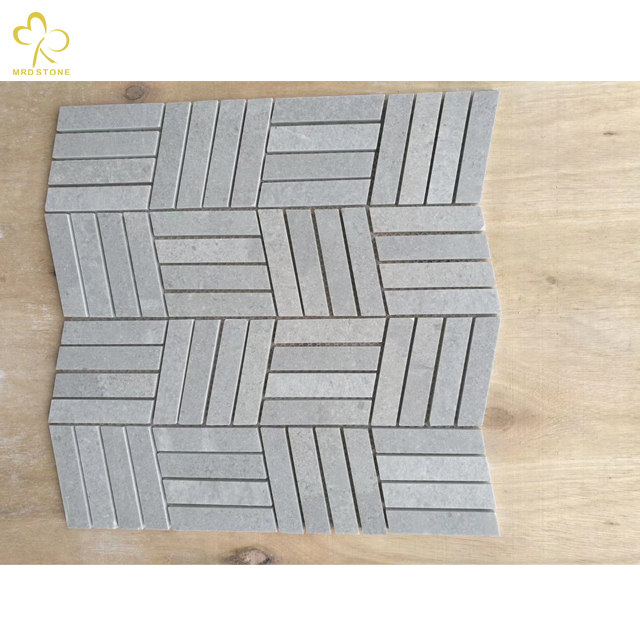 Natural Grey Marble Stone Water Jet Wall Tile