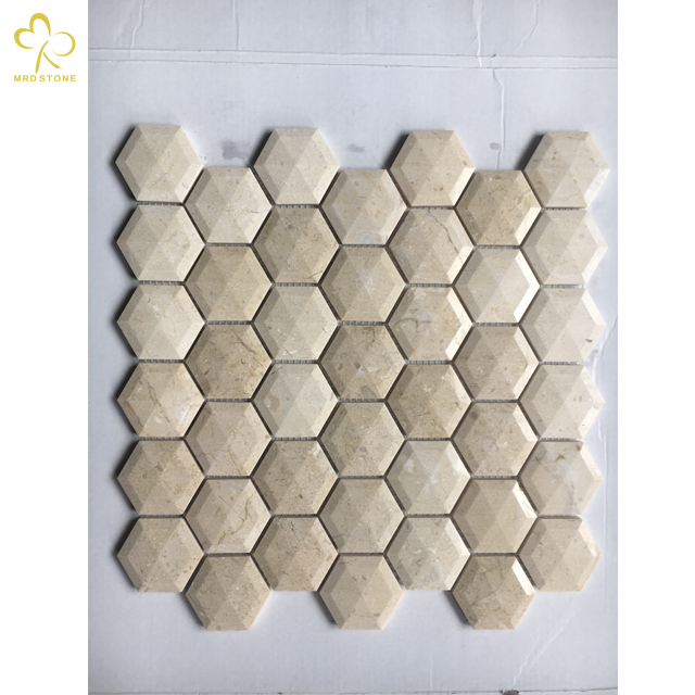 Hot Sale 3D Hexagon Mosaic Backsplash Tile Manufacturer