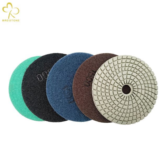 Good Quality 4" 100mm Wet And Dry Diamond Polishing Pad For All Stone For India Market