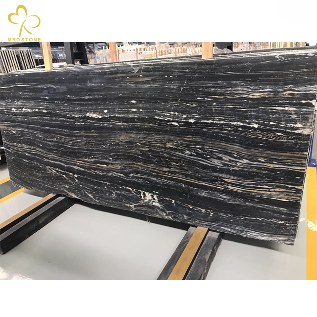 Hot Sale China Cosmic Black Marble Prefab Countertops For Kitchen