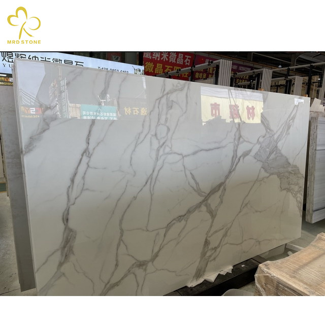 China Nano Glass Calacatta Aftificial Stone Exporter