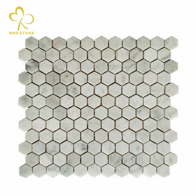 Mixed Beige Natural Stone Square Mosaic Tiles