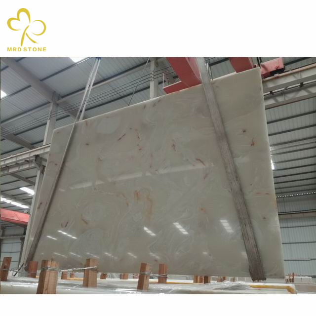 Yellow Vein Stone Artificial Onyx From China Engineered Stone Factory
