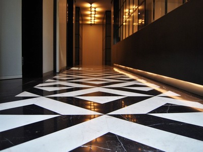 Marble Black Marquina Flooring Tiles