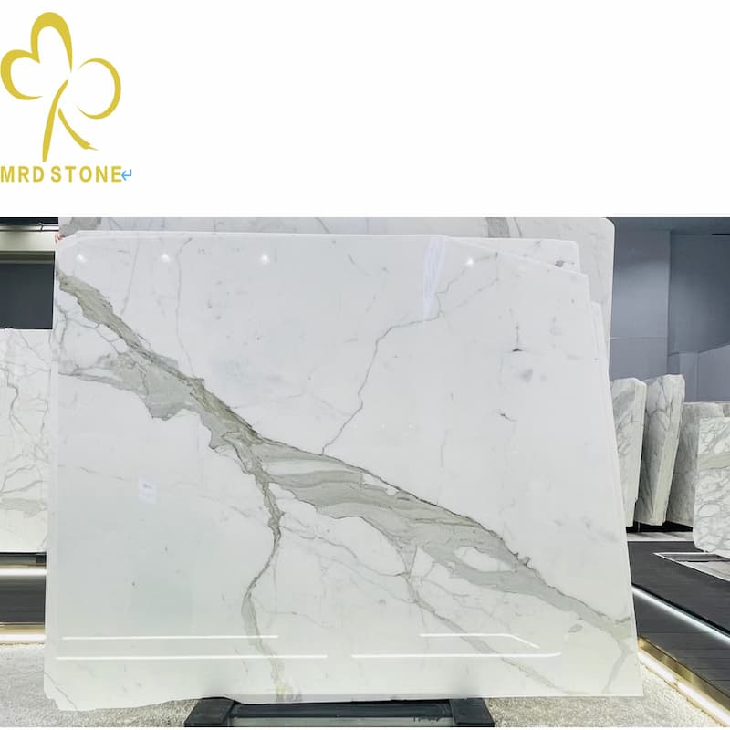 High Quality Natural Marble Slab White Calacatta Direct Sale