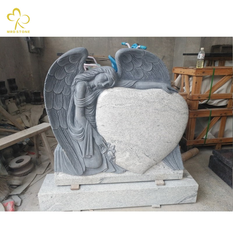 China Natural White Granite Angel Headstone Supplier