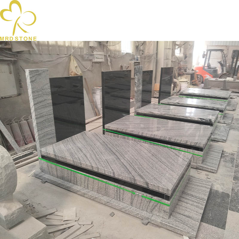 Elegant White Granite Grave Markers