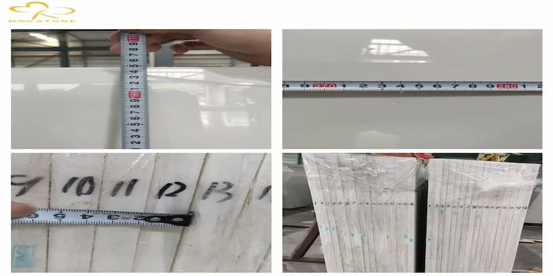 White Nano Glass Slab Quartz Stone